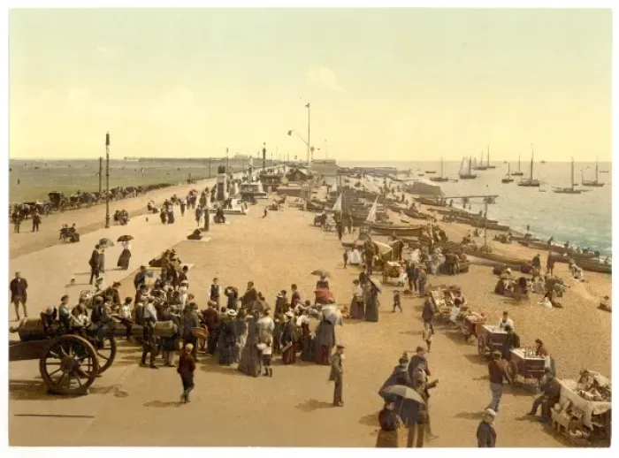 Framed Print : Southsea beach, England