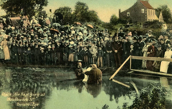 Southwick near Trowbridge, Wiltshire - An Open-Air Baptism