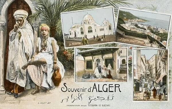 Souvenir postcard from Algiers
