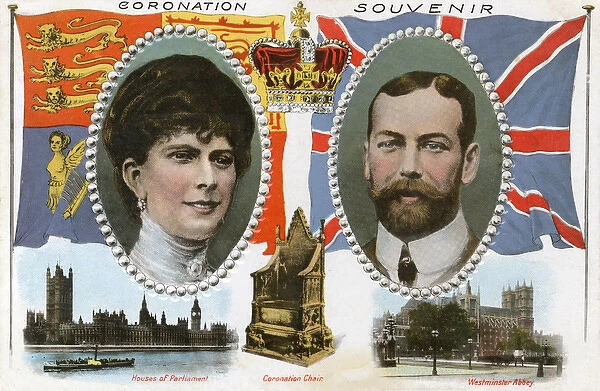 Souvenir postcard - King George V Coronation