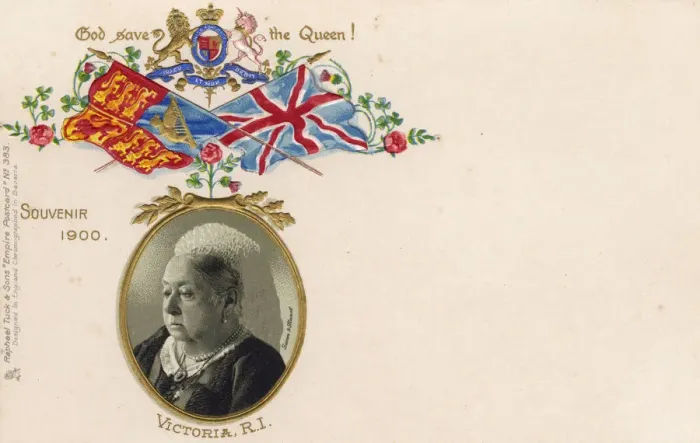 Framed Print : Souvenir Postcard - Queen Victoria Framed Print : Souvenir Postcard - Queen Victoria