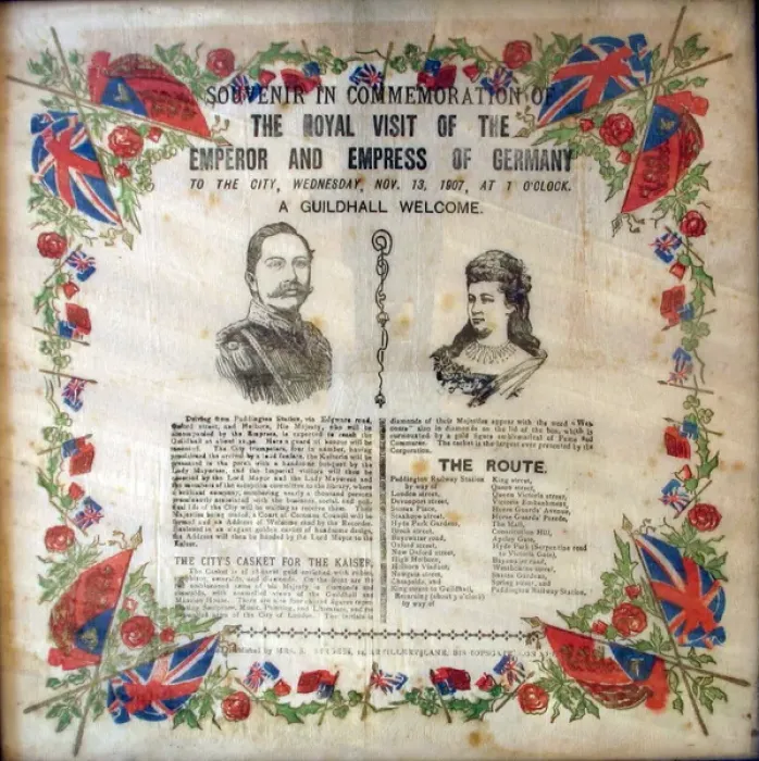 Framed Print : Souvenir of the visit of the Kaiser and his wife to London Framed Print : Souvenir of the visit of the Kaiser and his wife to London