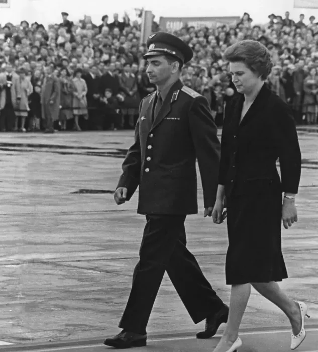 Framed Print : Soviet Russian cosmonauts Tereshkova and Bykovsky Framed Print : Soviet Russian cosmonauts Tereshkova and Bykovsky