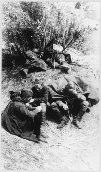 Framed Print : Soviet Troops Resting Framed Print : Soviet Troops Resting