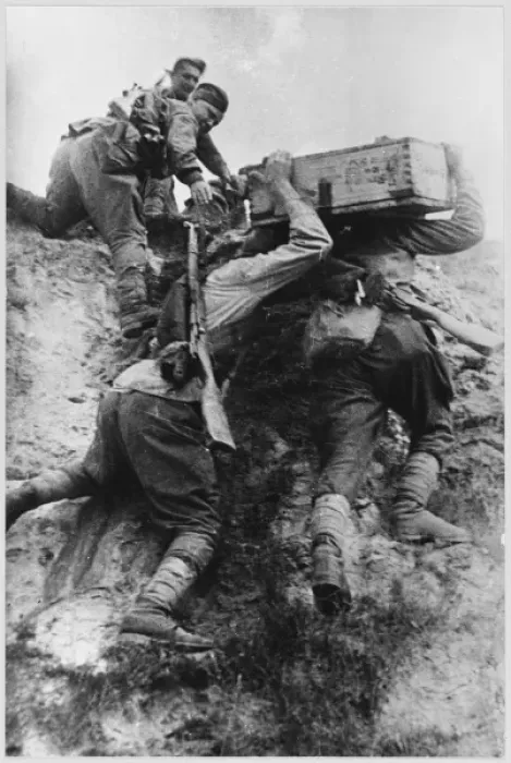 Framed Print : Soviets Carry Ammo Framed Print : Soviets Carry Ammo