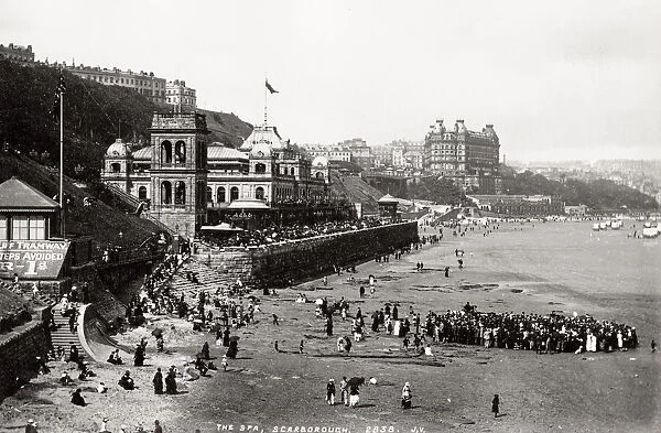 Spa and seafront, beach, Scarborough, Yorkshire