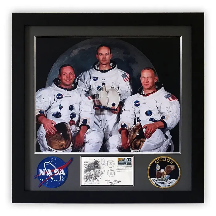 Framed Print : Space Memorabilia - the three Apollo 11 astronauts Framed Print : Space Memorabilia - the three Apollo 11 astronauts
