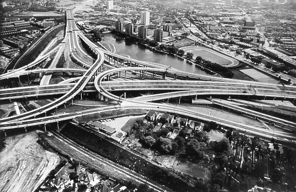 Spaghetti Junction. SPAGHETTI JUNCTION Aerial view of the famous tangle