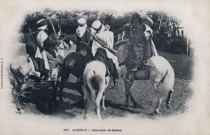 Framed Print : Spahis exercising - Algeria Framed Print : Spahis exercising - Algeria