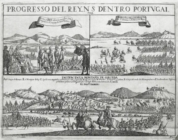 Framed Print : Spain (1704). War of the Spanish Succession Framed Print : Spain (1704). War of the Spanish Succession