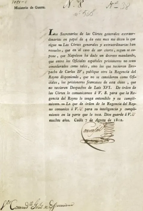 Framed Print : Spain (1810-1814). Cᤩz Corteses. Decree of Framed Print : Spain (1810-1814). Cᤩz Corteses. Decree of
