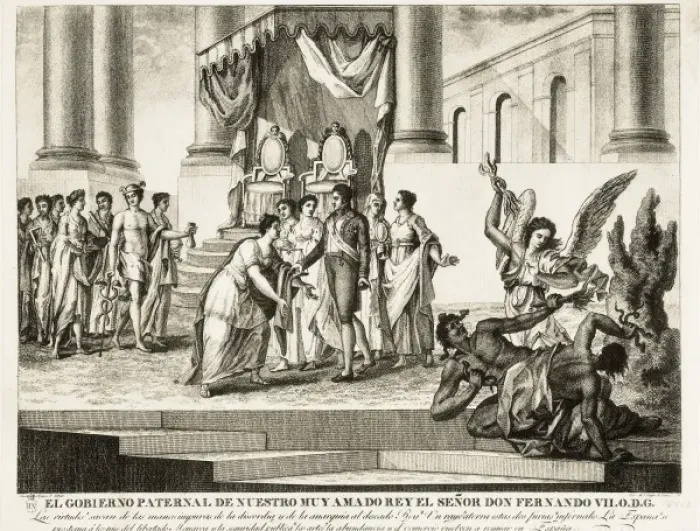 Framed Print : Spain (1814-1833). El gobierno paternal de nuestro Framed Print : Spain (1814-1833). El gobierno paternal de nuestro