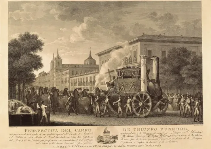Framed Print : Spain (1814). Move of the corpses of Luis Daoiz Framed Print : Spain (1814). Move of the corpses of Luis Daoiz