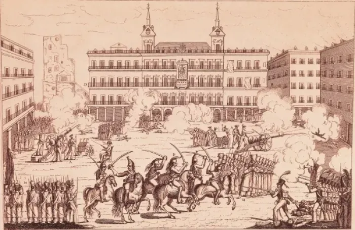 Framed Print : Spain (1822). Liberal Trienium. Madrid (7th July Framed Print : Spain (1822). Liberal Trienium. Madrid (7th July