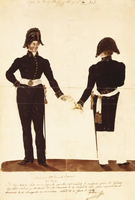 Framed Print : Spain (1833). Uniform for advisors, deputies Framed Print : Spain (1833). Uniform for advisors, deputies
