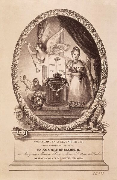 Spain (1837). Isabella II when she was a child