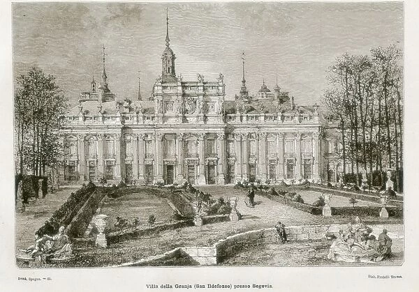 Spain (1874). Royal Palace of la Granja de San
