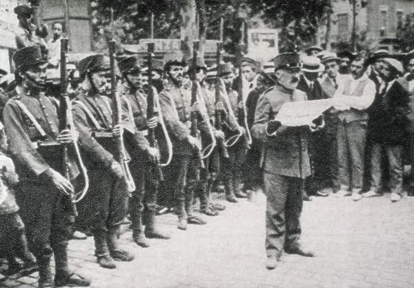 Spain (1917). General strike. The army proclamates