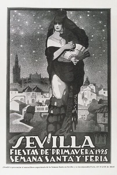 Spain (1925). Poster of the Festivals of Springtime