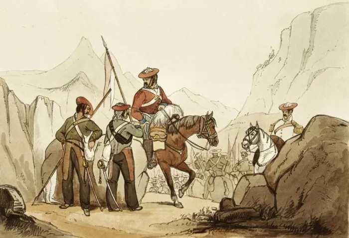 Framed Print : Spain (19th c. ). Carlist Wars. Carlist cavalry Framed Print : Spain (19th c. ). Carlist Wars. Carlist cavalry