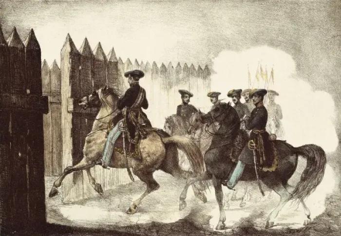 Framed Print : Spain (19th c. ). Carlist Wars. Carlist General Framed Print : Spain (19th c. ). Carlist Wars. Carlist General