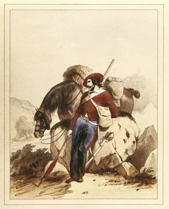 Framed Print : Spain (19th c. ). Carlist Wars. Cavalry under Framed Print : Spain (19th c. ). Carlist Wars. Cavalry under