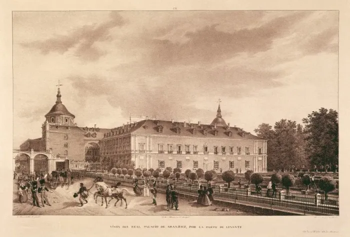 Framed Print : Spain (19th c. ). Royal Palace of Aranjuez, eastern Framed Print : Spain (19th c. ). Royal Palace of Aranjuez, eastern