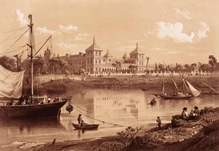 Framed Print : Spain (19th c. ). Sevilla. Palace of San Telmo Framed Print : Spain (19th c. ). Sevilla. Palace of San Telmo
