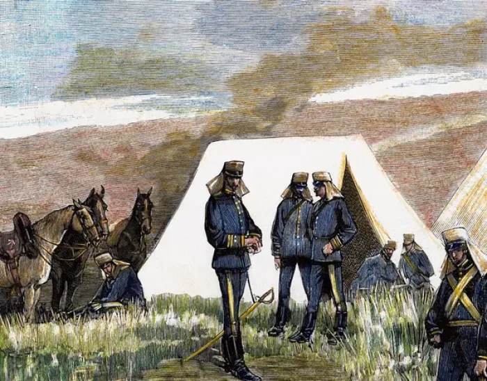 Framed Print : Spain. 19th century. Military Academy. Practices verified by Framed Print : Spain. 19th century. Military Academy. Practices verified by