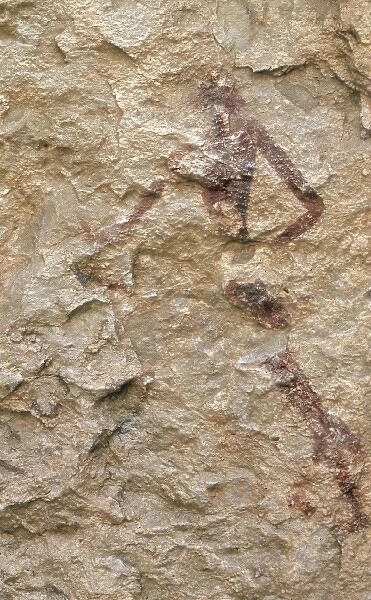 SPAIN. Alpera. Alpera Cave paintings Human