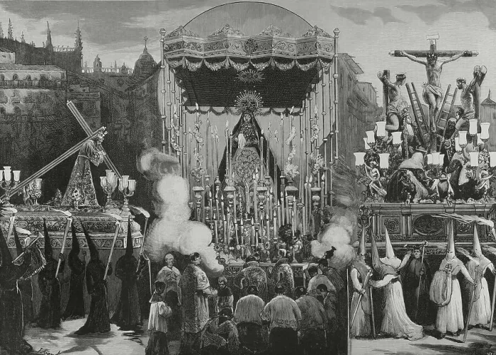 Framed Print : Spain, Andalusia. Holy Week in Seville Framed Print : Spain, Andalusia. Holy Week in Seville