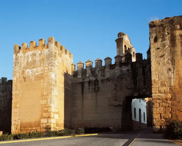 Framed Print : Spain. Andalusia. Niebla. Gate of the walls. Almoravid style Framed Print : Spain. Andalusia. Niebla. Gate of the walls. Almoravid style