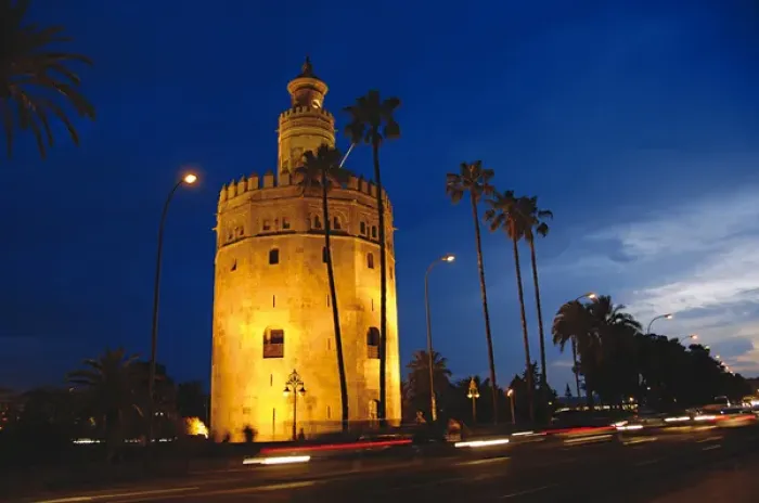 Framed Print : Spain. Andalusia. Seville. The Gold Tower (Torre del Oro) by Framed Print : Spain. Andalusia. Seville. The Gold Tower (Torre del Oro) by