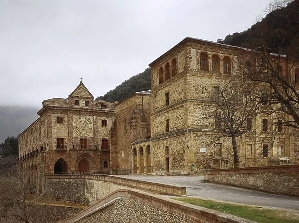 Spain. Anguiano. Monastery of Our Lady of Valvanera. Exterio