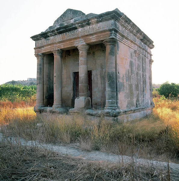 Spain. Aragon. Fabara. Roman mausoleum of Lucius Emilio Lupu