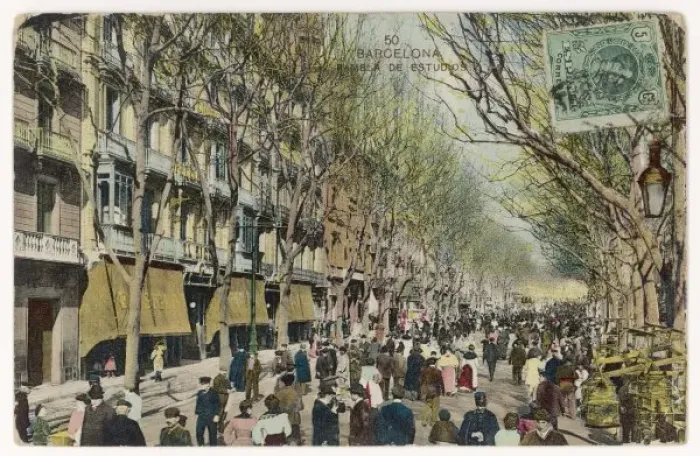 Framed Print : Spain / Barcelona 1913 Framed Print : Spain / Barcelona 1913