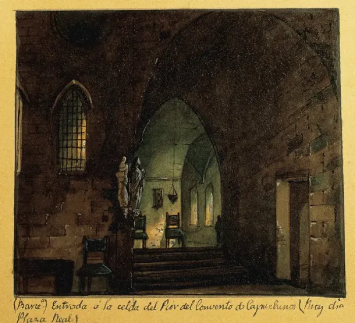 Framed Print : Spain. Barcelona. Convent of the Capuchins. Entrance to Framed Print : Spain. Barcelona. Convent of the Capuchins. Entrance to