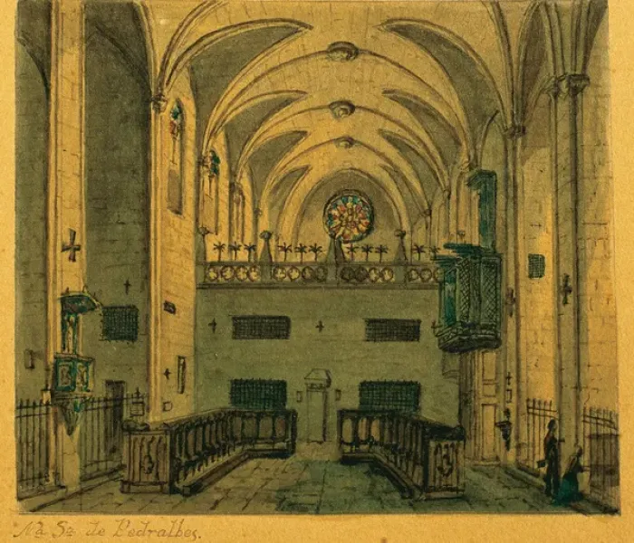 Framed Print : Spain. Barcelona. Monastery of Pedralbes. Church. Interior Framed Print : Spain. Barcelona. Monastery of Pedralbes. Church. Interior