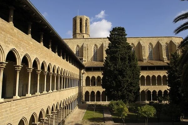 SPAIN. Barcelona. Monastery of Pedralbes. Monastery