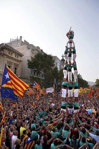 SPAIN. Barcelona. National Day of Catalonia ( Diada )