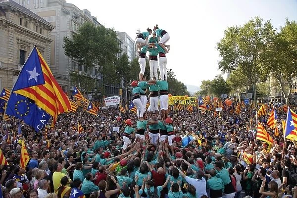 SPAIN. Barcelona. National Day of Catalonia ( Diada )