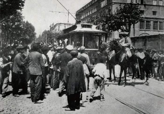 Framed Print : SPAIN. Barcelona. Spain (1909). Tragic Week of Framed Print : SPAIN. Barcelona. Spain (1909). Tragic Week of