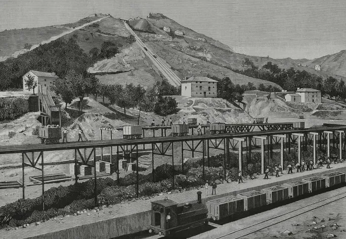 Framed Print : Spain, Basque Country, Biscay. Somorrostro mines Framed Print : Spain, Basque Country, Biscay. Somorrostro mines
