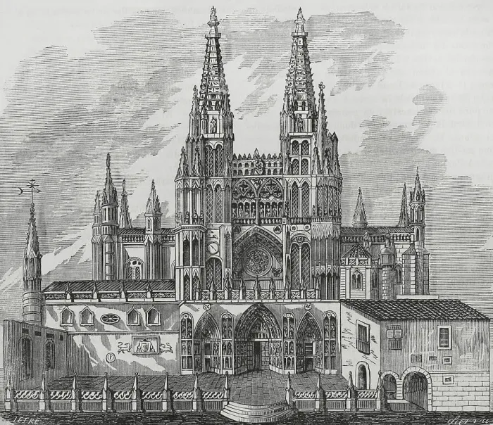 Framed Print : Spain. Burgos Cathedral. Facade of Saint Mary Framed Print : Spain. Burgos Cathedral. Facade of Saint Mary