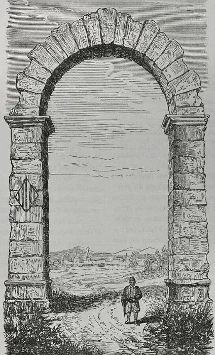 Framed Print : Spain, Castellon province. Arch of Cabanes