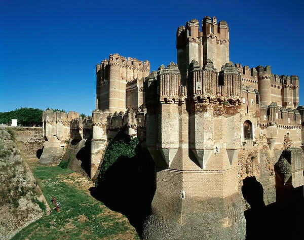 Spain. Castile-Leon. Coca. Coca Castle. 15th century. Mudejar