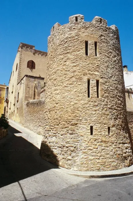 Framed Print : Spain. Catalonia. Altafulla. Tower in the medieval old town Framed Print : Spain. Catalonia. Altafulla. Tower in the medieval old town