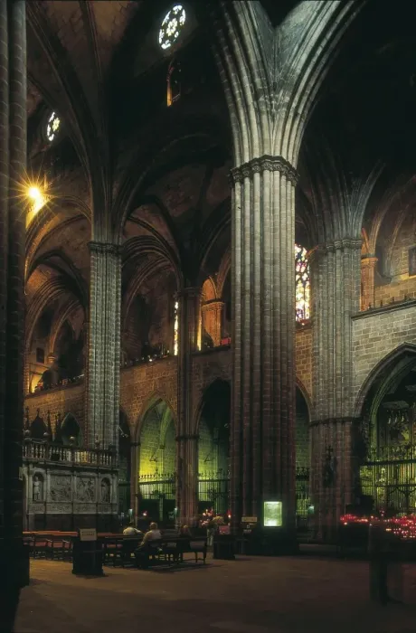 Framed Print : SPAIN. CATALONIA. Barcelona. Cathedral. Central Framed Print : SPAIN. CATALONIA. Barcelona. Cathedral. Central