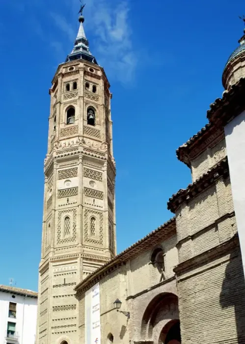 Framed Print : Spain. Church of St. Andrew. Tower. Mudejar style. Built in Framed Print : Spain. Church of St. Andrew. Tower. Mudejar style. Built in