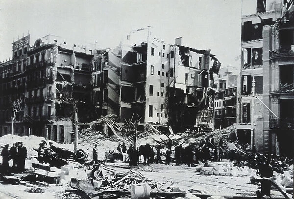 Spain. Civil War (1936-1939). Bombings of Barcelona